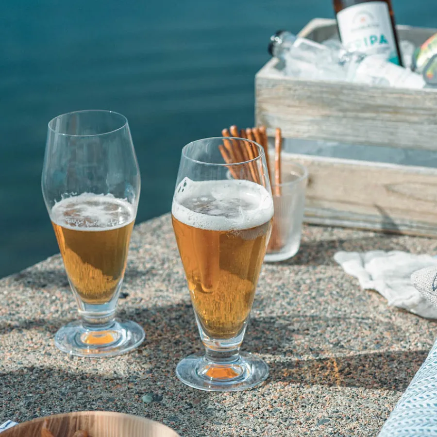 HADELAND GLASSVERK AS Ølglass-AUGUSTIN HVETE 53 CL 6 STK Klar