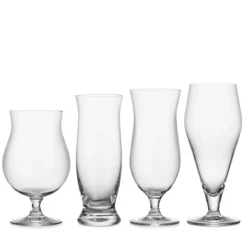 HADELAND GLASSVERK Ølglass-AUGUSTIN ØLTESTER-SETT 4PK