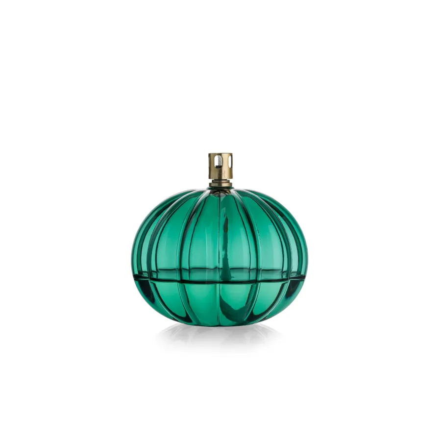 HADELAND GLASSVERK Oljelamper-AURORA OLJELAMPE OPTIKK RUND 11 CM TEAL