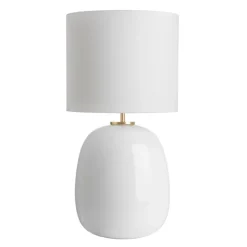 HADELAND GLASSVERK Bordlamper|Bordlamper-Austra Bordlampe 35*30 skjerm Hvit