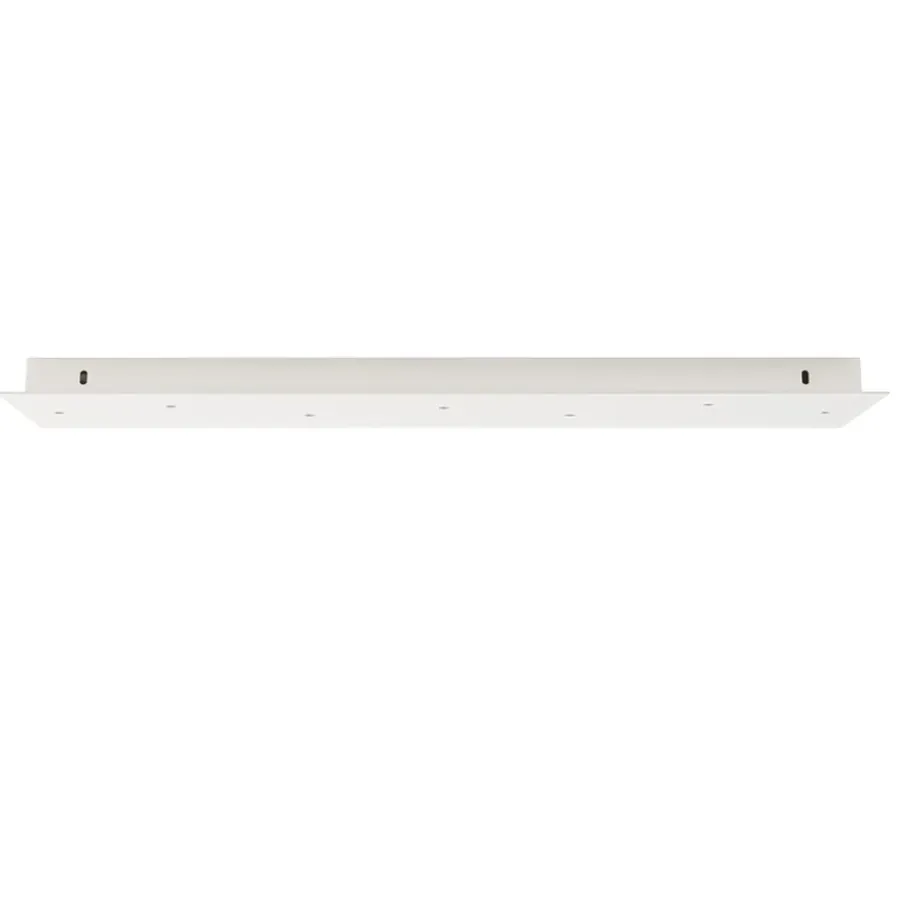 HADELAND GLASSVERK AS Taklamper|Baldakiner-BALDAKIN HVIT REKTANGULÆR 1250X200MM 9-HULL