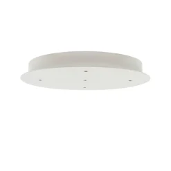 HADELAND GLASSVERK AS Taklamper|Baldakiner-BALDAKIN HVIT RUND Ø340MM 5 HULL