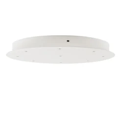 HADELAND GLASSVERK AS Taklamper|Baldakiner-BALDAKIN RUND Ø400MM 9-HULL Hvit