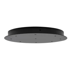 HADELAND GLASSVERK AS Taklamper|Baldakiner-BALDAKIN SORT 9-HULL FRITTHENGENDE RUND 400MM