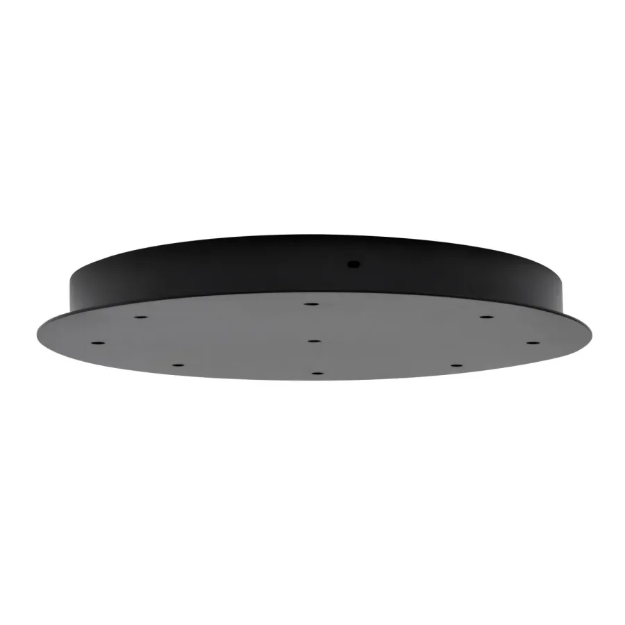 HADELAND GLASSVERK AS Taklamper|Baldakiner-BALDAKIN SORT 9-HULL FRITTHENGENDE RUND 400MM