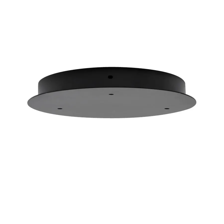 HADELAND GLASSVERK AS Taklamper|Baldakiner-BALDAKIN RUND Ø340MM 3 HULL Sort