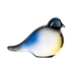 HADELAND GLASSVERK Glassfigurer-BLÅMEIS GLASSFIGUR 9CM