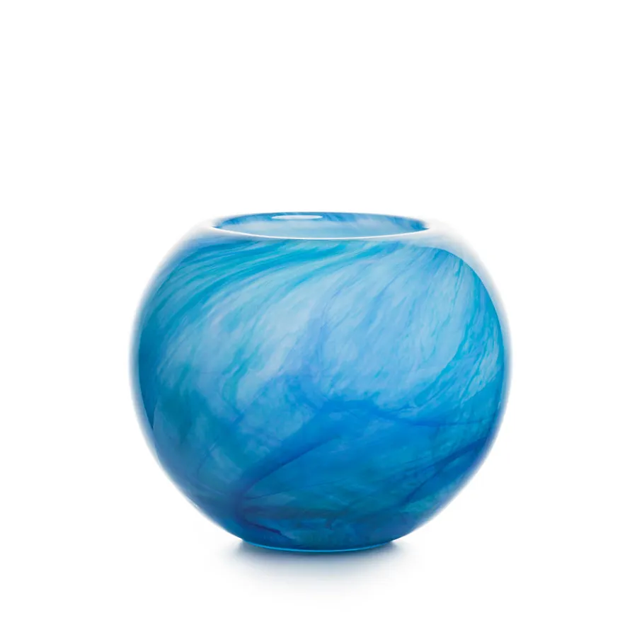 HADELAND GLASSVERK AS Dekorfat Og -Boller|Kunstglass-BLUE OCEAN BOLLE 16 CM BLÅ