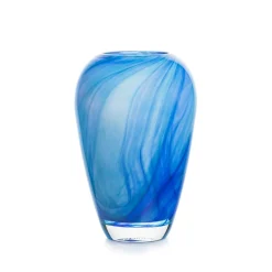HADELAND GLASSVERK AS Vaser|Kunstglass-BLUE OCEAN VASE 24 CM BLÅ