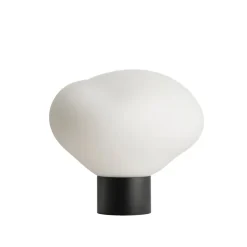 HADELAND GLASSVERK Bordlamper|Bordlamper-CRYSTAL STONE BORDLAMPE MATT HVIT