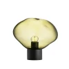 HADELAND GLASSVERK Bordlamper|Bordlamper-CRYSTAL STONE BORDLAMPE OLIVEN