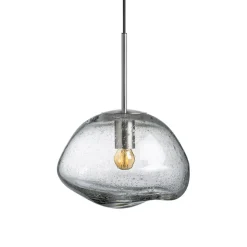 HADELAND GLASSVERK Taklamper|Crystal Stone-CRYSTAL STONE PENDELLAMPE KLAR SODA