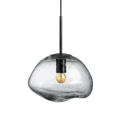 HADELAND GLASSVERK Taklamper|Crystal Stone-CRYSTAL STONE PENDELLAMPE KLAR SODA