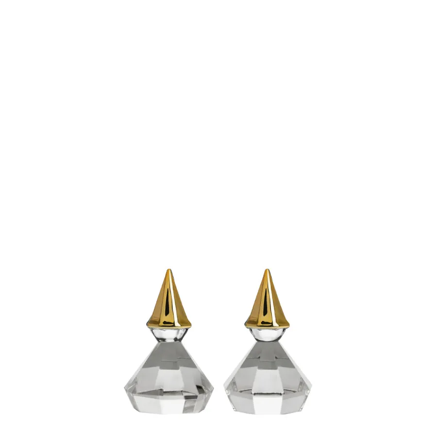 HADELAND GLASSVERK AS Julepynt-DIAMANTNISSE LUE 4,35 CM 2 PK Gull