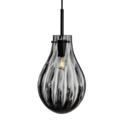 HADELAND GLASSVERK AS Taklamper|Dråpe-DOBBELTOPTIKK RØKGRÅ 285MM