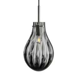 HADELAND GLASSVERK AS Taklamper|Dråpe-DOBBELTOPTIKK RØKGRÅ 285MM