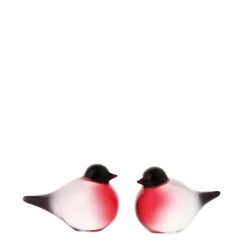 HADELAND GLASSVERK Glassfigurer-DOMPAP GLASSFIGUR 6 CM 2 STK Rød