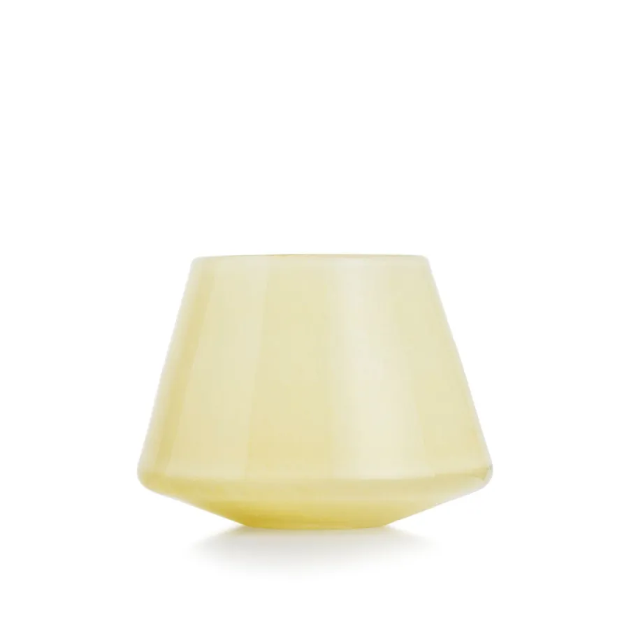 HADELAND GLASSVERK Lyslykter Og Lanterner-DUGG LYSLYKT 9 CM GUL
