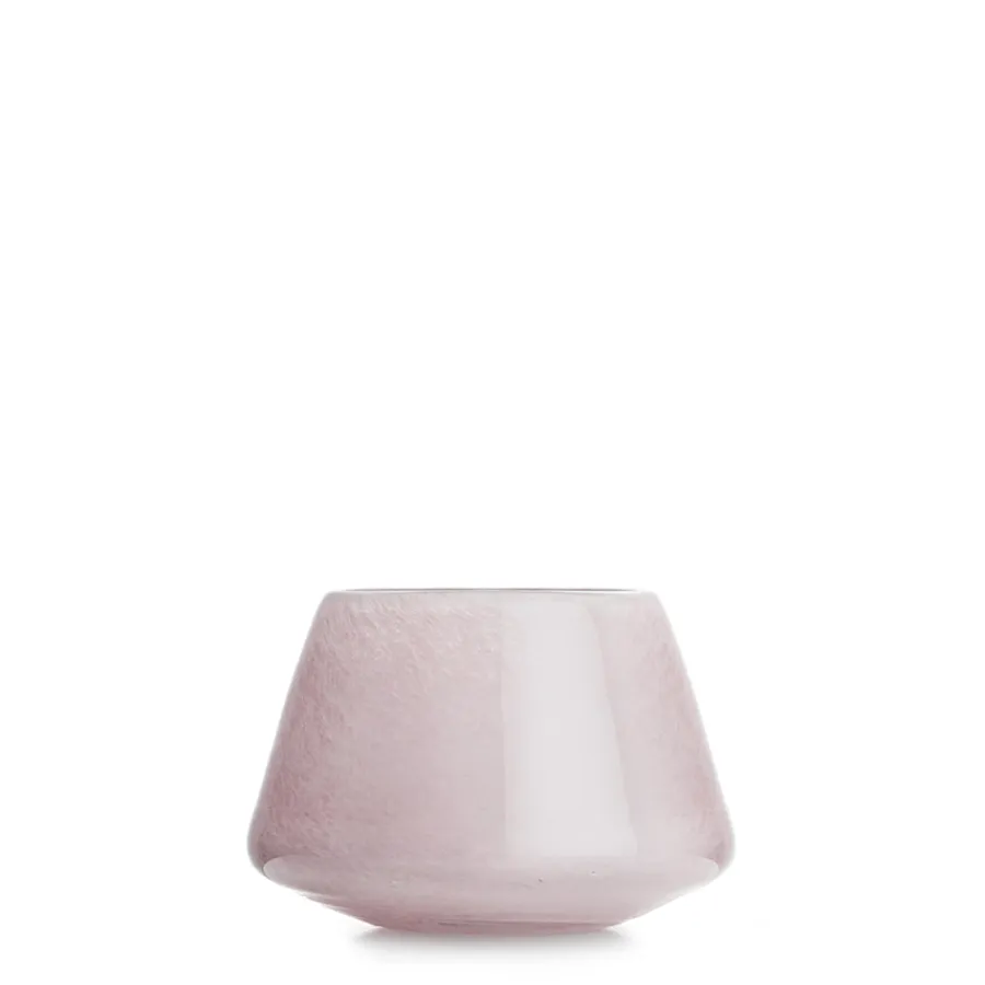 HADELAND GLASSVERK AS Lyslykter Og Lanterner-DUGG LYSLYKT 9 CM ROSA