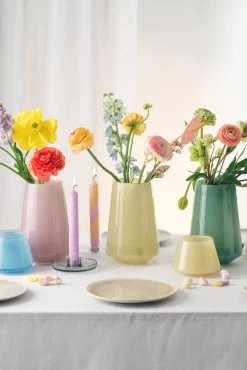 HADELAND GLASSVERK Vaser-DUGG VASE 20 CM GRØNN