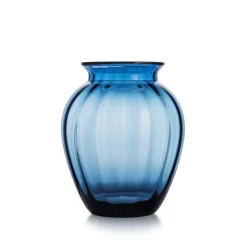 HADELAND GLASSVERK Vaser-EMILY VASE 26,5 CM BLÅ OPTIKK