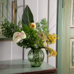 HADELAND GLASSVERK AS Vaser-EMILY VASE 23 CM GRØNN OPTIKK