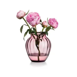 HADELAND GLASSVERK AS Vaser-EMILY VASE 23 CM ROSA OPTIKK