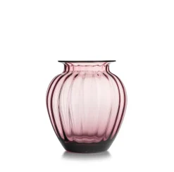 HADELAND GLASSVERK AS Vaser-EMILY VASE 23 CM ROSA OPTIKK