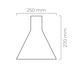 HADELAND GLASSVERK AS Taklamper|Forma-FORMA TAKLAMPE ASK HVIT MATT