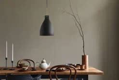HADELAND GLASSVERK Taklamper|Forma-FORMA TAKLAMPE FRØYA SVART MATT
