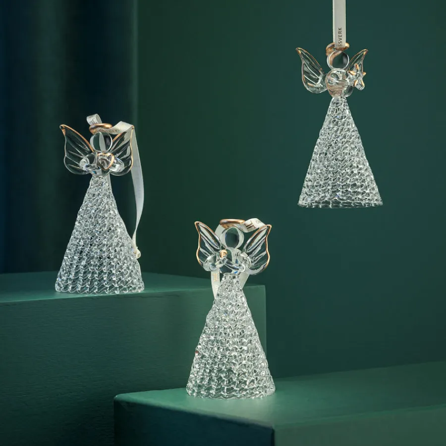 HADELAND GLASSVERK AS Julepynt-GLASS ENGEL HENG KLAR 3 PK