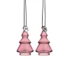HADELAND GLASSVERK Julepynt-GLASSHENG GRAN ROSA 2 PK