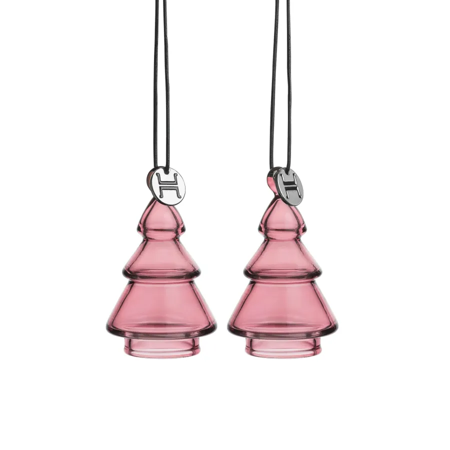 HADELAND GLASSVERK Julepynt-GLASSHENG GRAN ROSA 2 PK