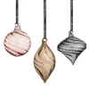 HADELAND GLASSVERK Julepynt-GLASSKLANG OPTIKK MIX FARGER 3 PK