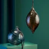 HADELAND GLASSVERK Julepynt-GLASSKULE TWIST STOR OPTIKK KAKAO 20 CM