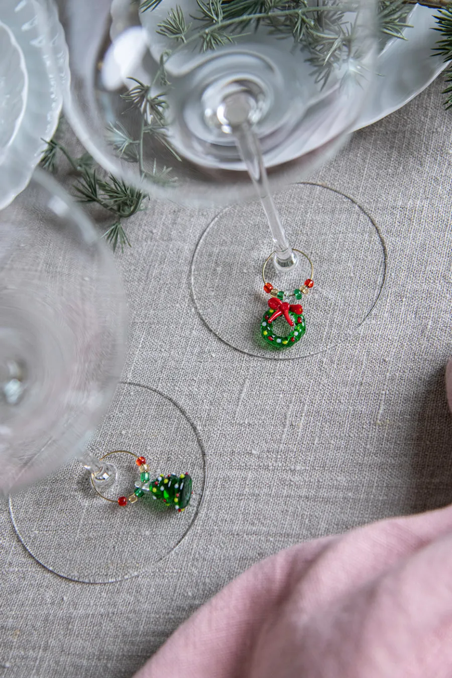 HADELAND GLASSVERK Julepynt-GLASSMARKØR JULEMOTIV 6 PK