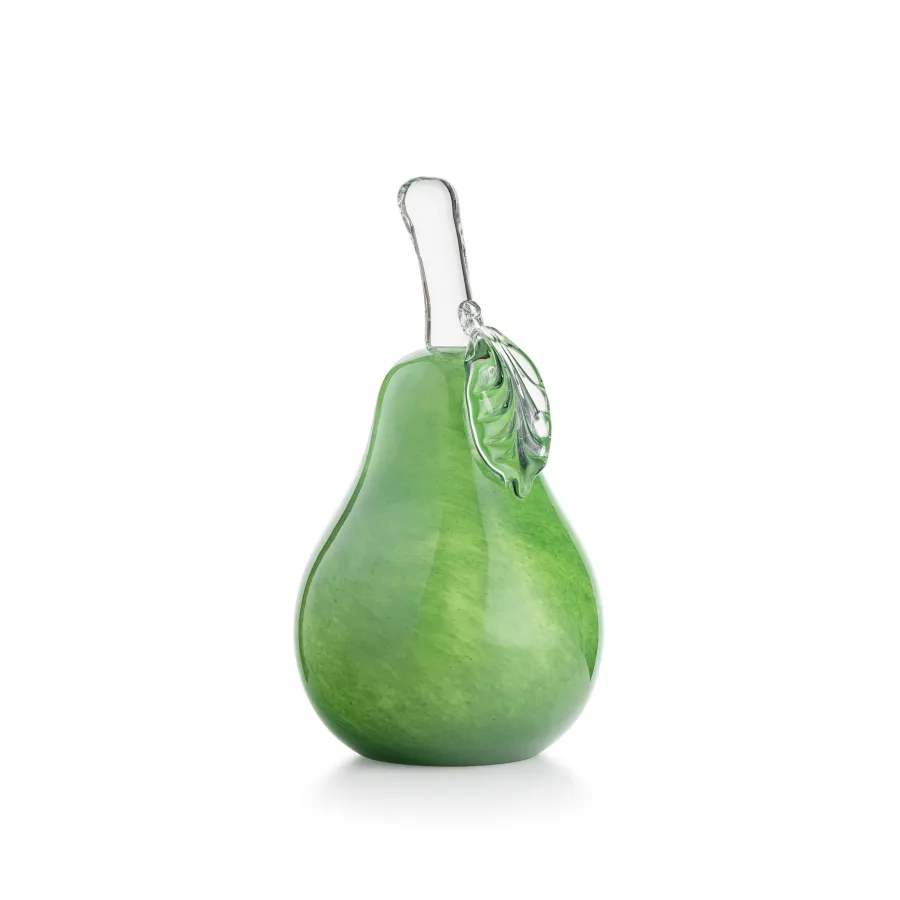 HADELAND GLASSVERK Glassfigurer-GLASSPÆRE GRØNN 15CM