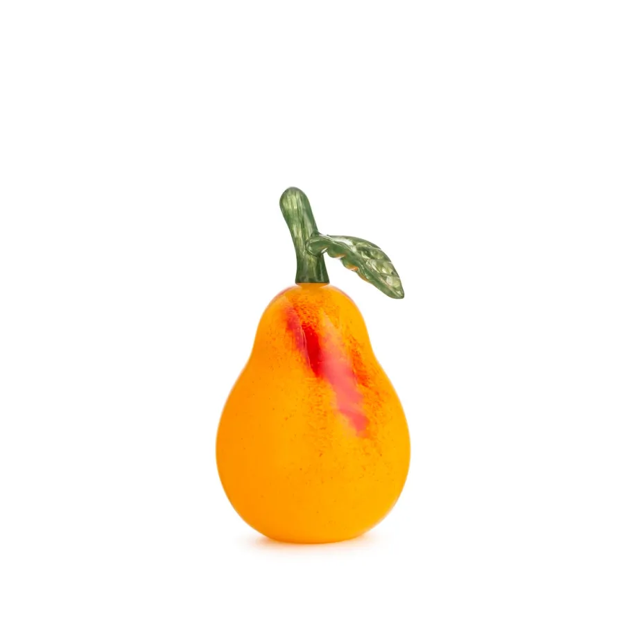 HADELAND GLASSVERK AS Glassfigurer-GLASSPÆRE ORANGE 14 CM