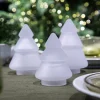HADELAND GLASSVERK Julepynt-GLASSTRE FROSTET HVIT 11,5 CM