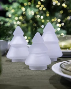HADELAND GLASSVERK Julepynt-GLASSTRE FROSTET HVIT 11,5 CM