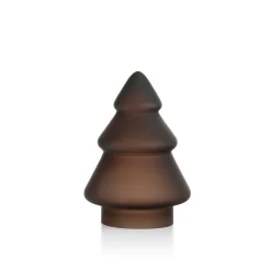 HADELAND GLASSVERK Julepynt-GLASSTRE FROSTET KAKAO 9,8 CM