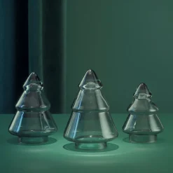 HADELAND GLASSVERK AS Julepynt-GLASSTRE RØKGRÅ 12,7 CM Røkgrå