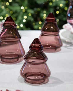 HADELAND GLASSVERK Julepynt-GLASSTRE ROSA 12,7 CM