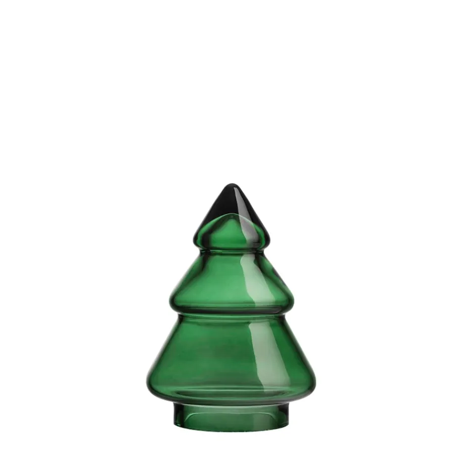 HADELAND GLASSVERK AS Julepynt-GLASSTRE VINTERGRØNN 9,8 CM Grønn