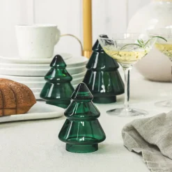 HADELAND GLASSVERK AS Julepynt-GLASSTRE VINTERGRØNN 12,7 CM Grønn
