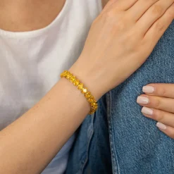 HADELAND GLASSVERK Armbånd|Armbånd-GLIM ARMBÅND GUL