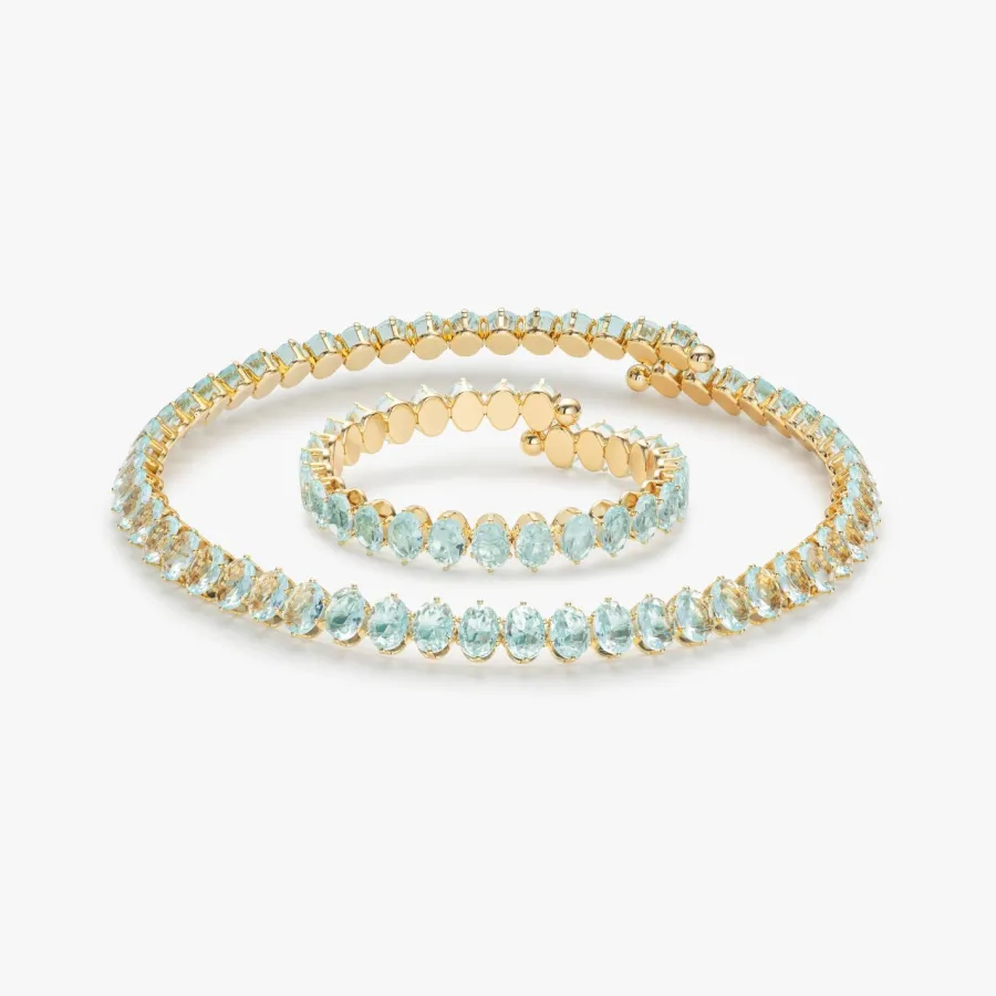 HADELAND GLASSVERK Armbånd|Armbånd-GLIM ARMBÅND ISBLÅ