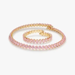 HADELAND GLASSVERK Armbånd|Armbånd-GLIM ARMBÅND ROSA