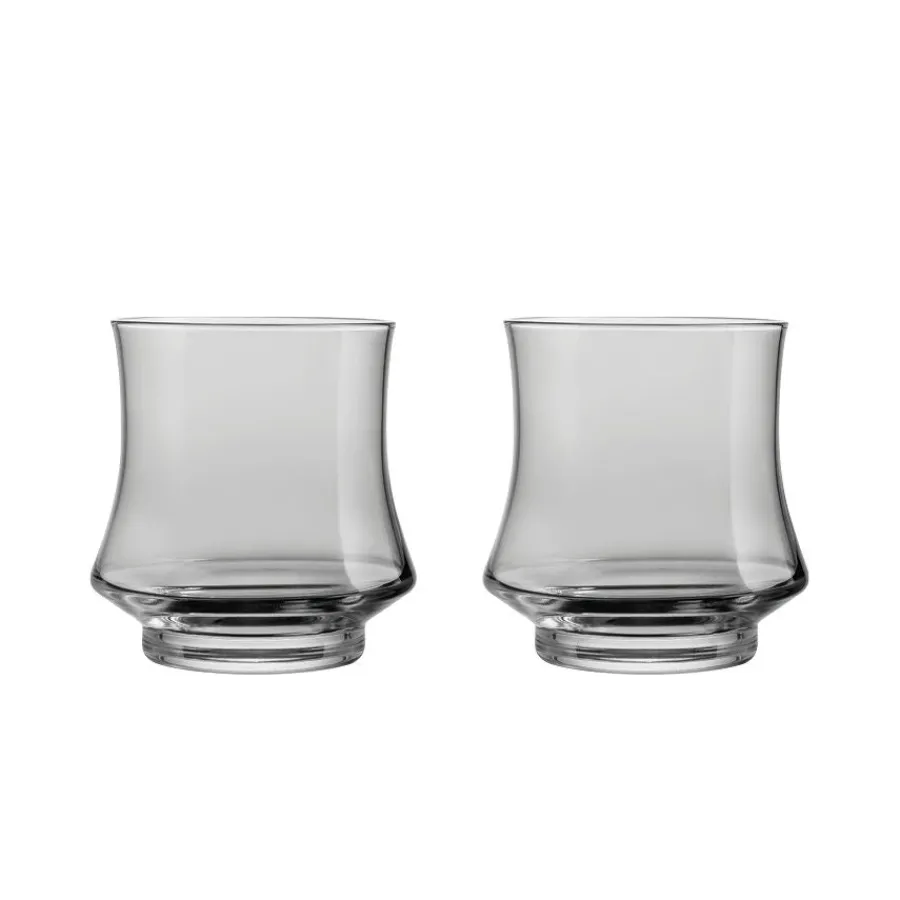 HADELAND GLASSVERK AS Lyslykter Og Lanterner-HANABI LYSLYKT 10 CM 2PK GRÅ Røkgrå