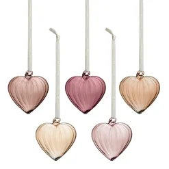 HADELAND GLASSVERK AS Julepynt-HJERTEKLANG 5 PK